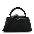 Louis Vuitton Taurillon Capucines East West MM Matte Black