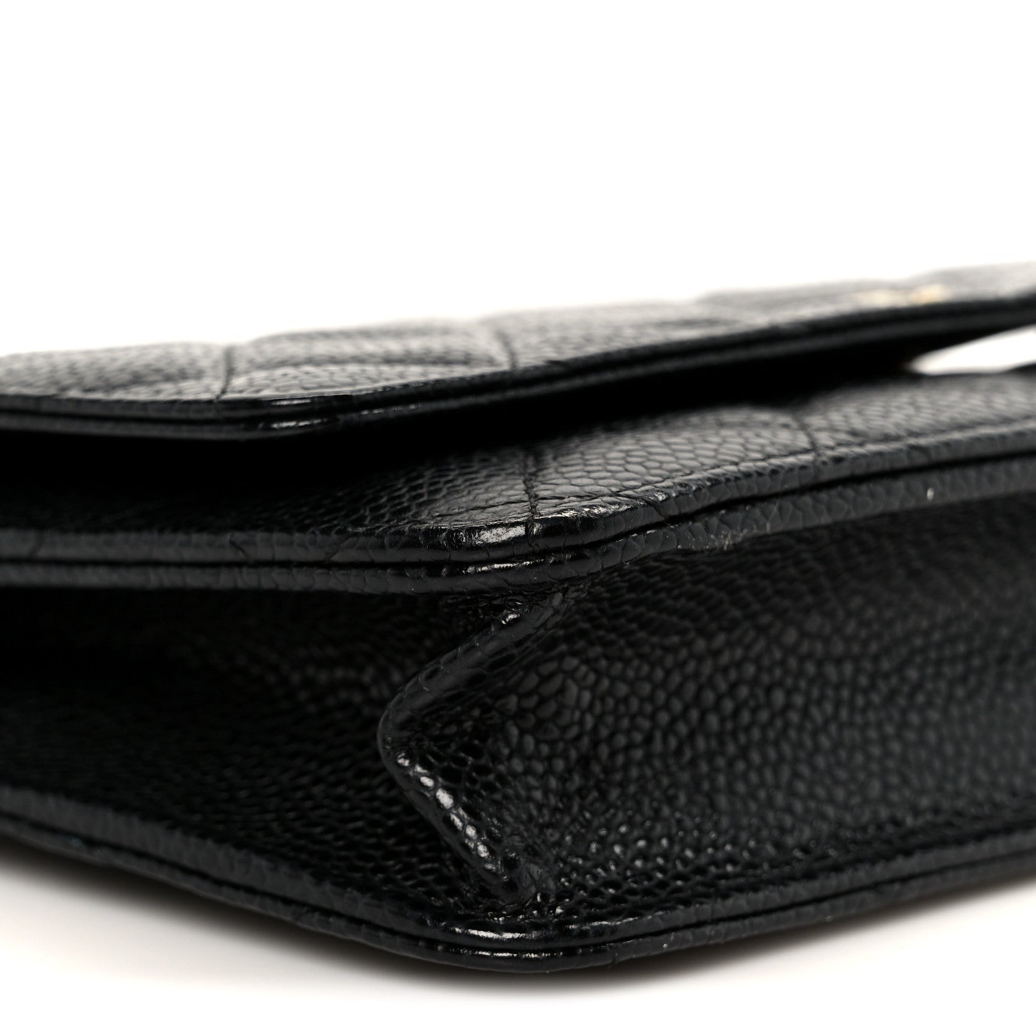 Chanel Caviar Quilted Wallet on Chain WOC Black