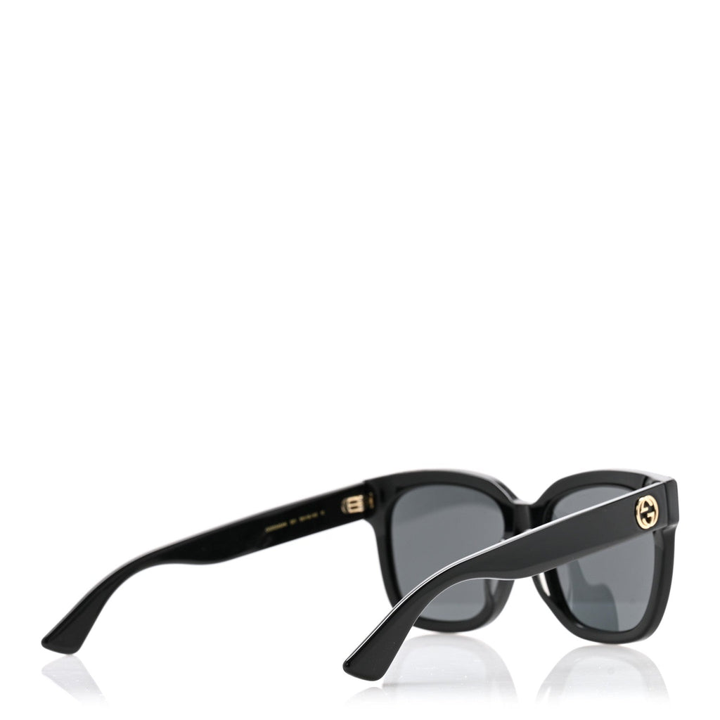 Gucci Acetate Square Frame Sunglasses GG0034SAN Black