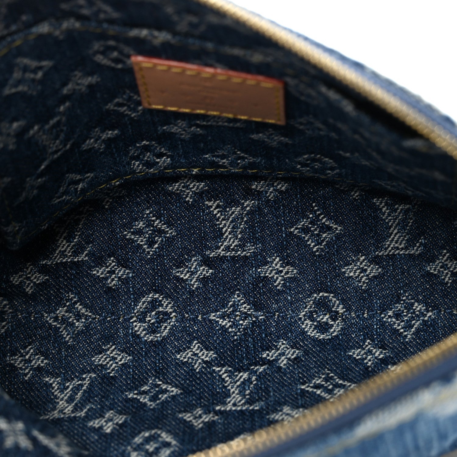 Louis Vuitton Denim Giant Monogram Pochette Cosmetique PM Denim Blue