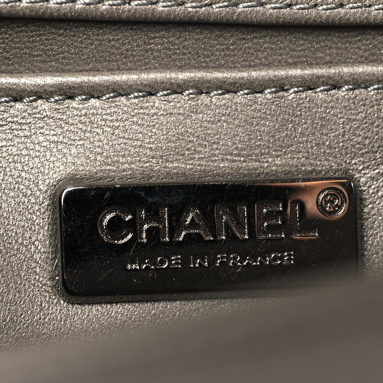 Chanel Galuchat Stingray Small Boy Flap Silver
