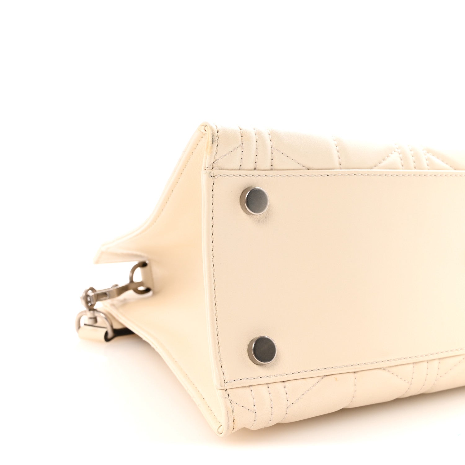 Gucci Cafskin Web Quilted Large Dionysus Tote Bag White