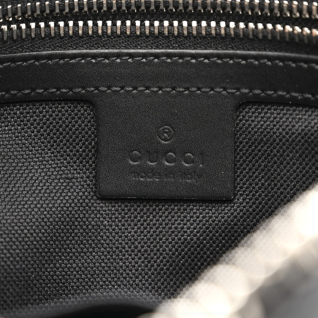 Gucci Soft GG Supreme Monogram Web Belt Bag Black Grey