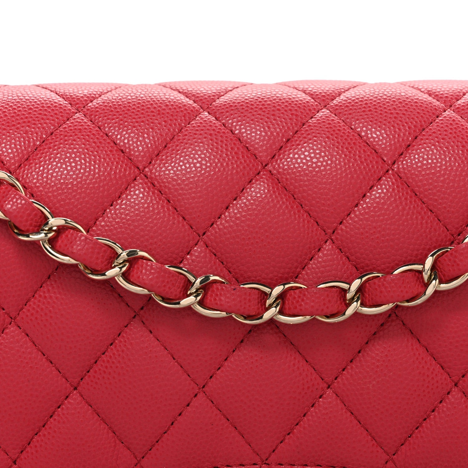 Chanel Caviar Quilted Medium Double Flap Pink