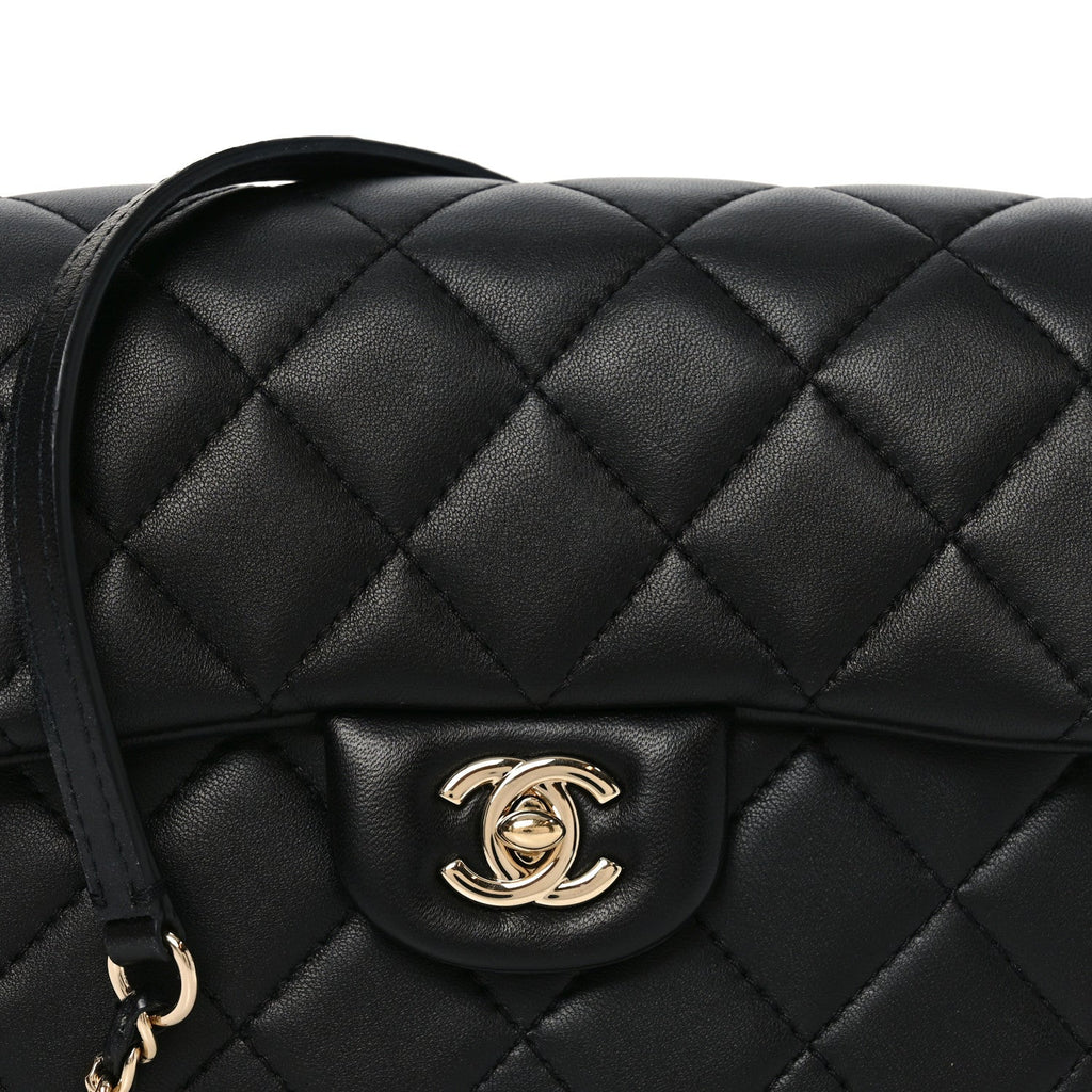 Chanel Lambskin Quilted Small My Precious Flap Black