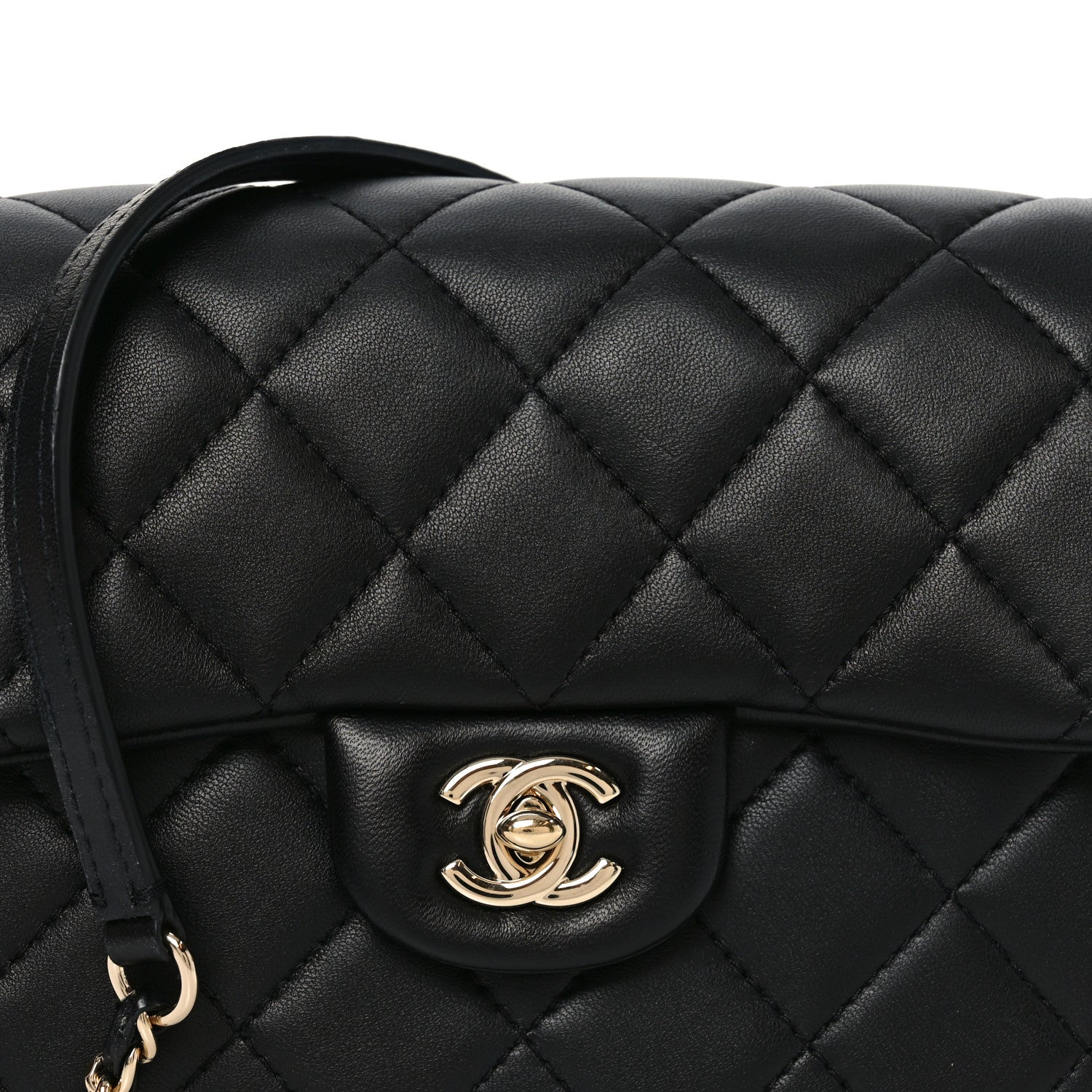 Chanel Lambskin Quilted Small My Precious Flap Black