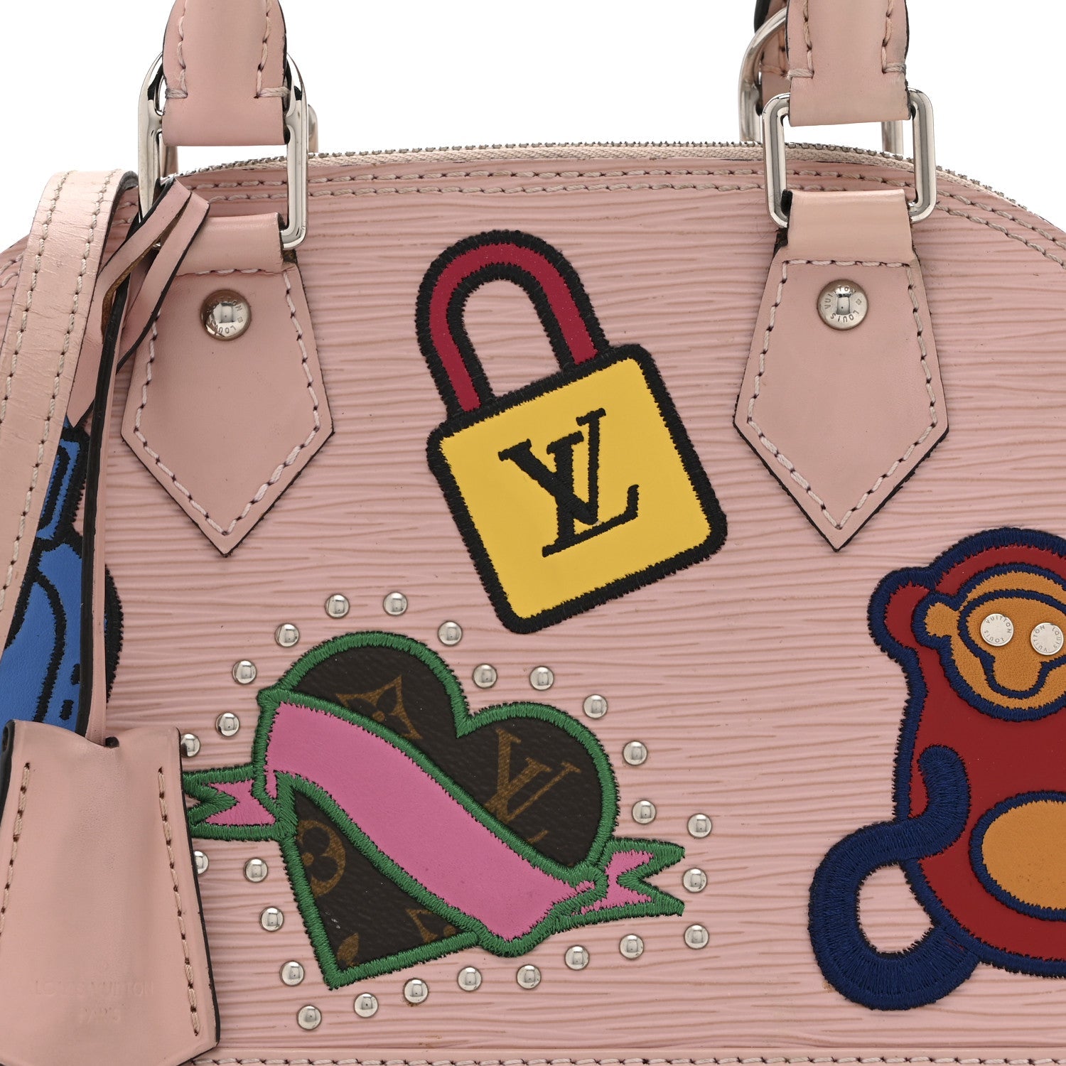 Louis Vuitton Epi Stickers Alma BB Rose Ballerine
