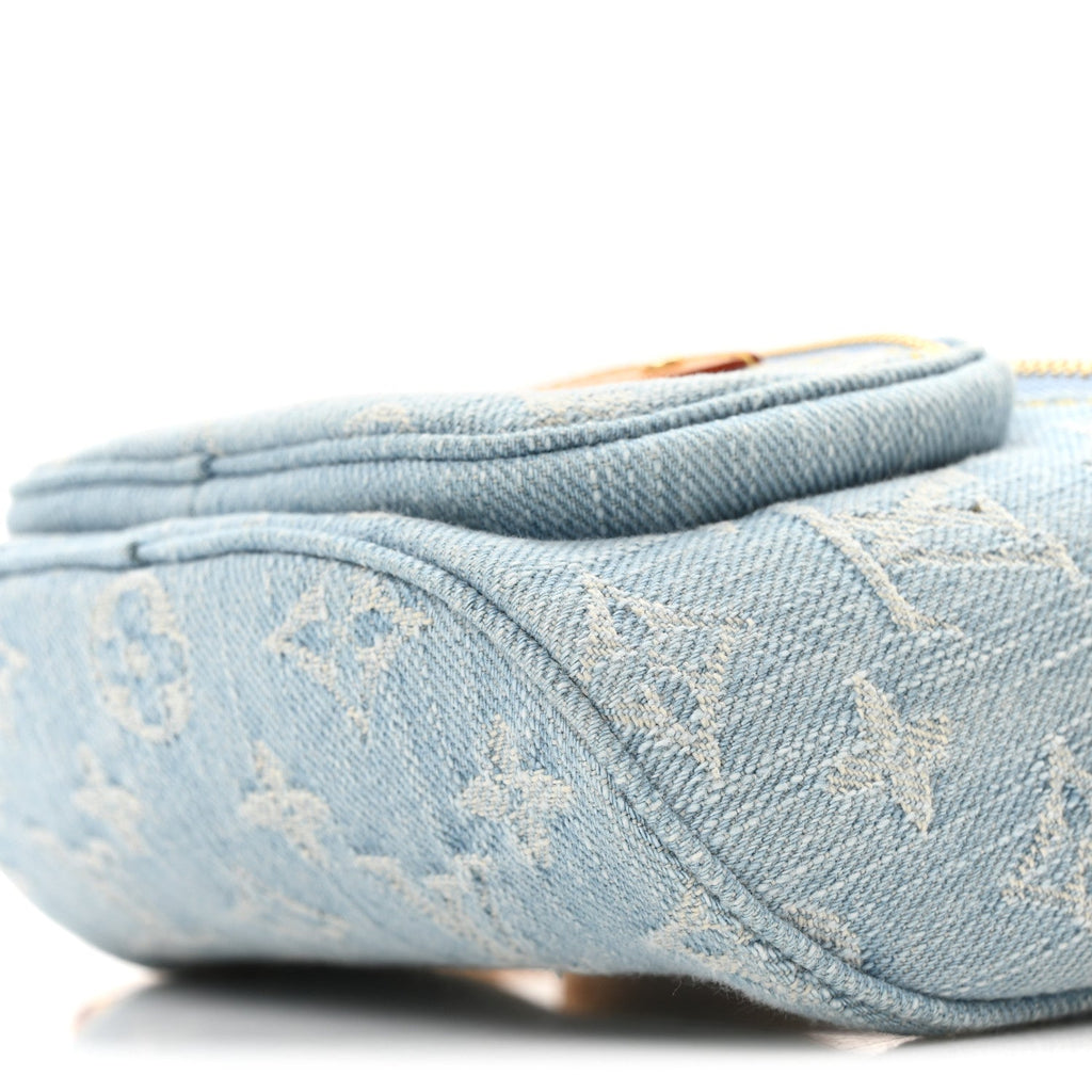 Louis Vuitton Monogram Denim Mini Bumbag Sky Blue