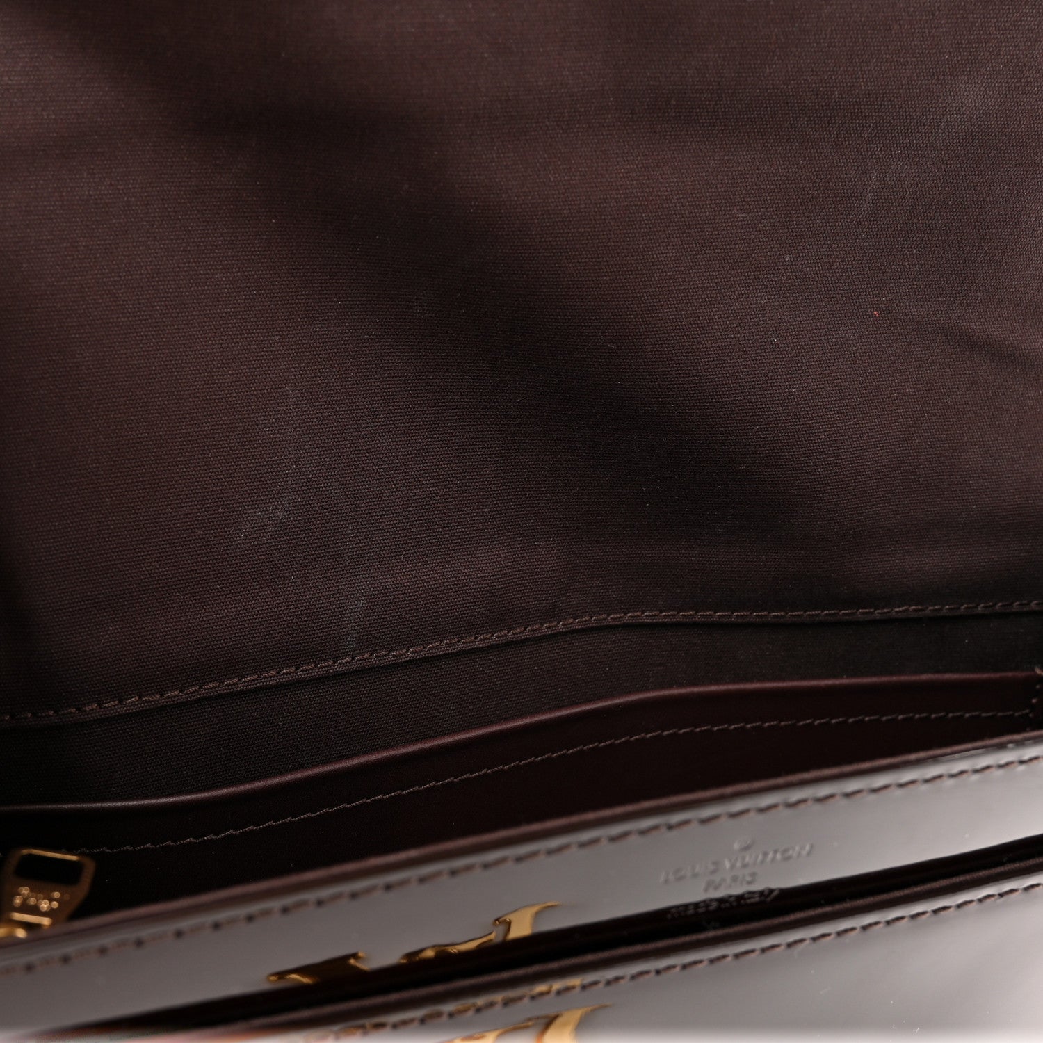 Louis Vuitton Patent Chain Louise GM Amarante