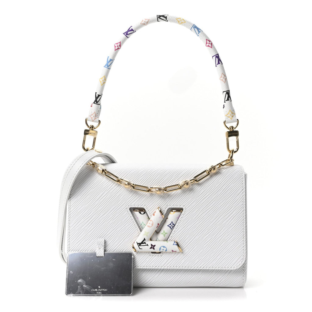 Louis Vuitton LV X TM Epi Twist MM Slim Shoulder Bag White