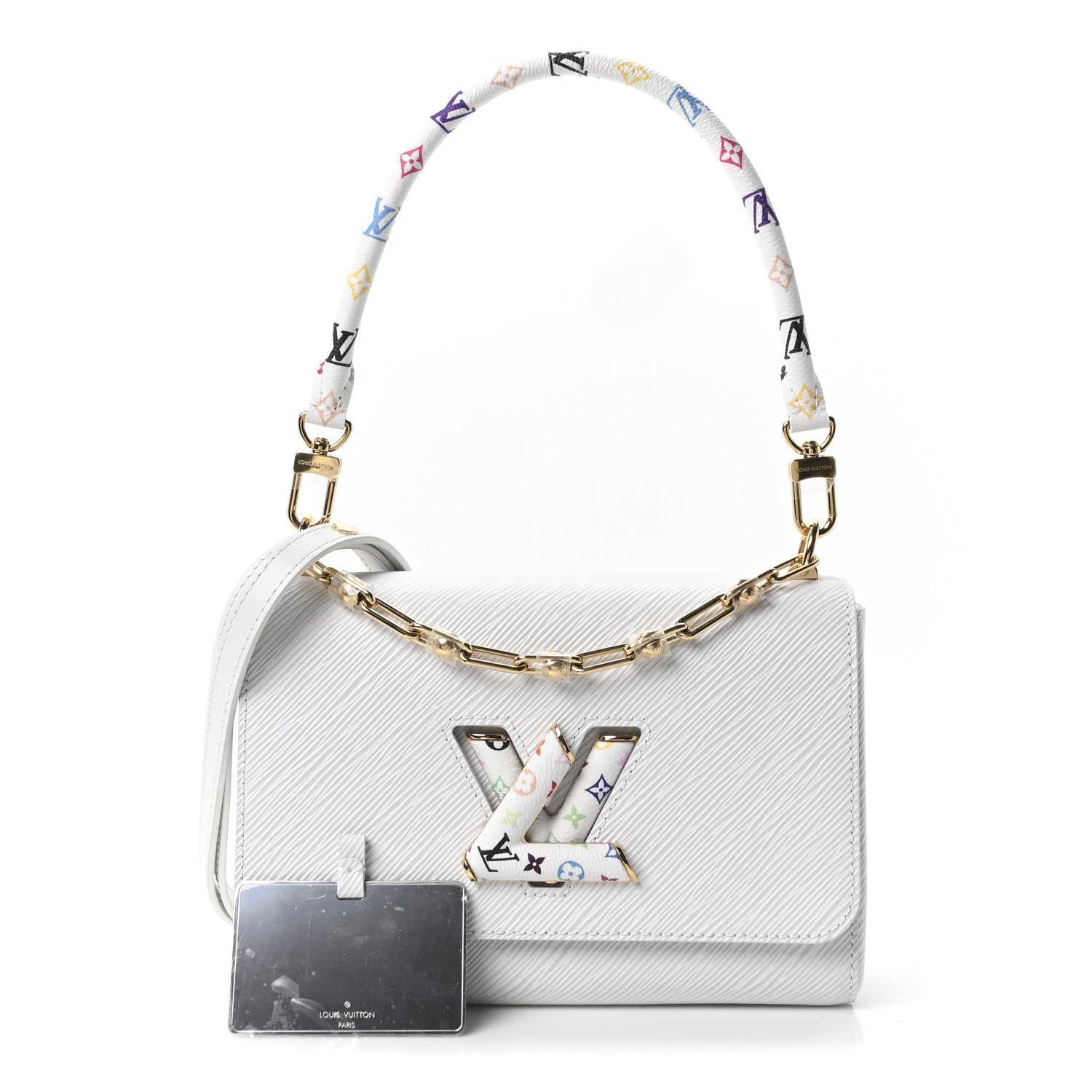 Louis Vuitton LV X TM Epi Twist MM Slim Shoulder Bag White
