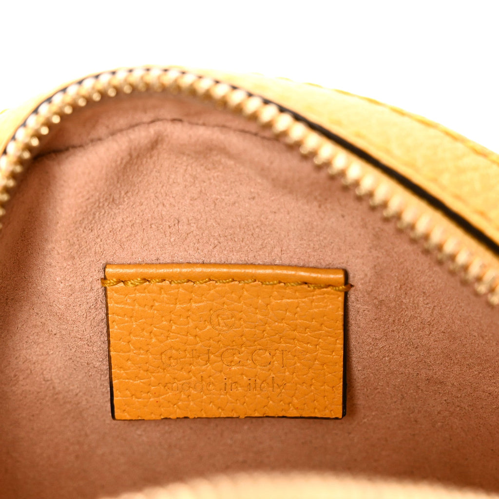 Gucci GG Supreme Monogram Flora Web Mini Ophidia Round Shoulder Bag Beige Multicolor Crop