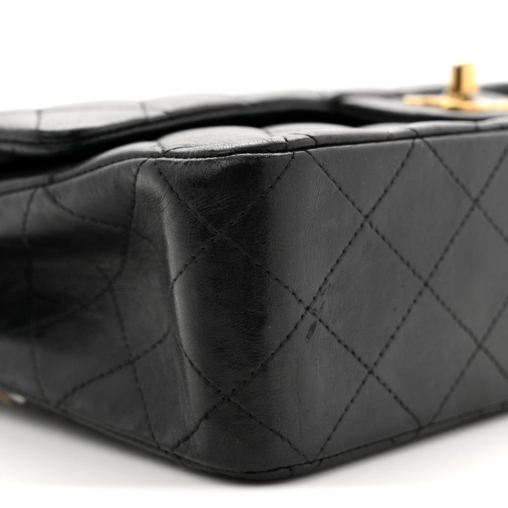 Chanel Lambskin Quilted Medium Double Flap Black