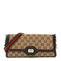 Gucci GG Monogram Small Luce Shoulder Bag Beige Ebony