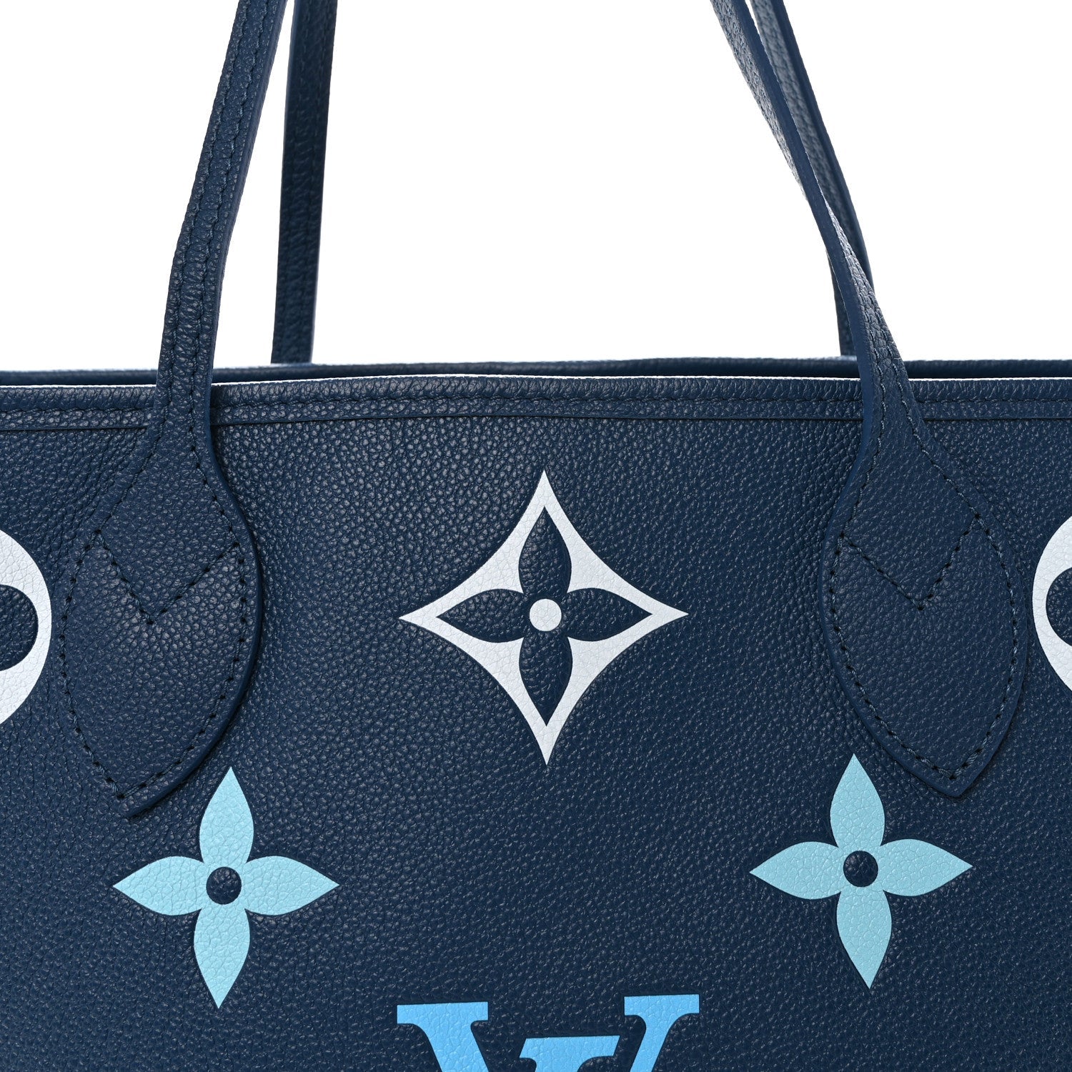 Louis Vuitton Empreinte Monogram Giant Neverfull MM Degrade Bleu