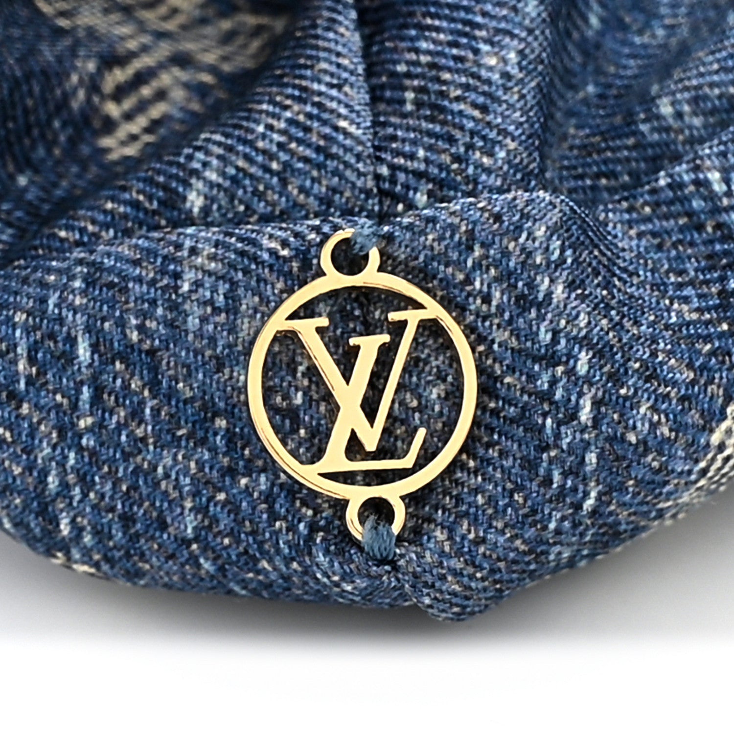 Louis Vuitton LV X TM Monogram Cerises Silk Scrunchie Blue