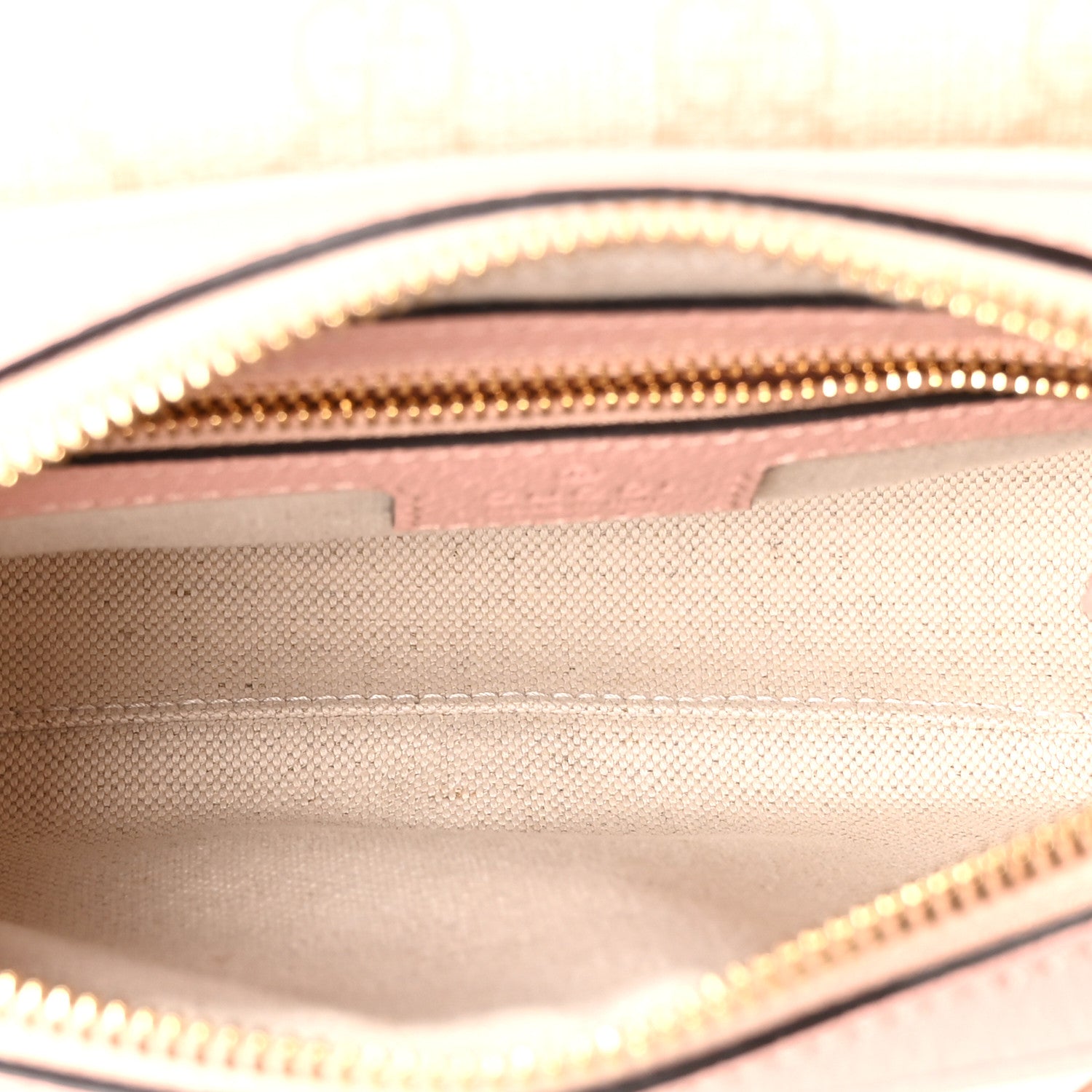 Gucci GG Supreme Monogram Textured Dollar Calfskin Mini Ophidia Flap Shoulder Bag Rose Pink