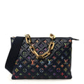 Louis Vuitton Lambskin Embossed Monogram LV Garden Coussin MM Navy Blue