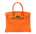 Hermès Birkin 30 Orange Bag PHW