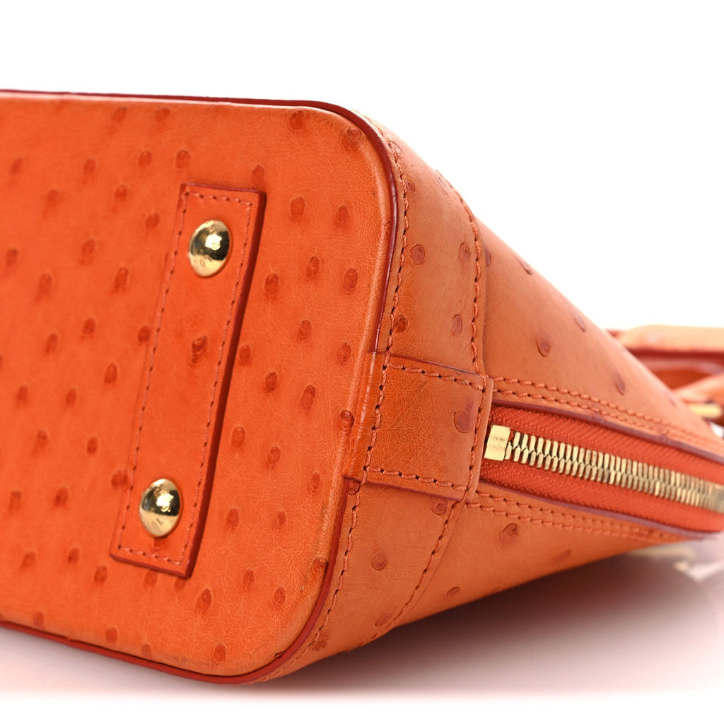 Louis Vuitton Ostrich Alma BB Piment