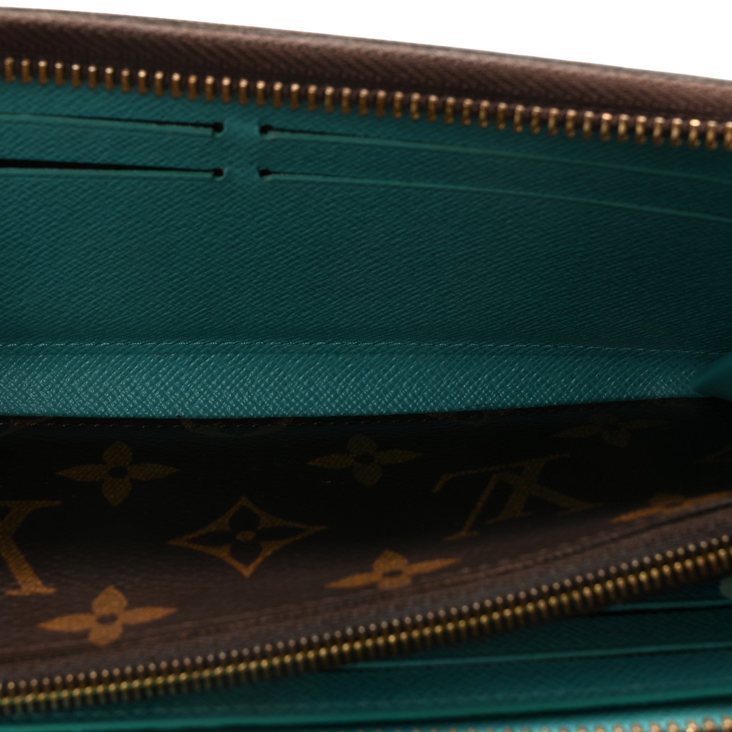 Louis Vuitton Monogram Clemence Wallet Turquoise