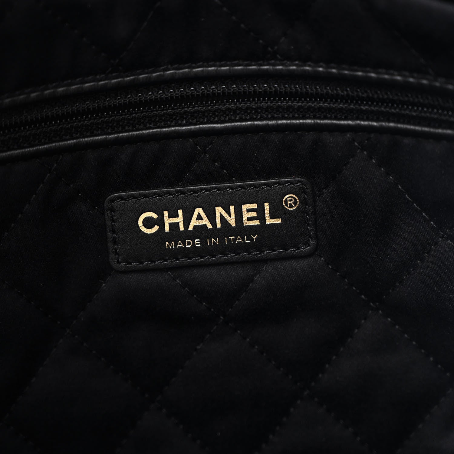 Chanel Glazed Calfskin  Quilted Small Chanel 22 Black