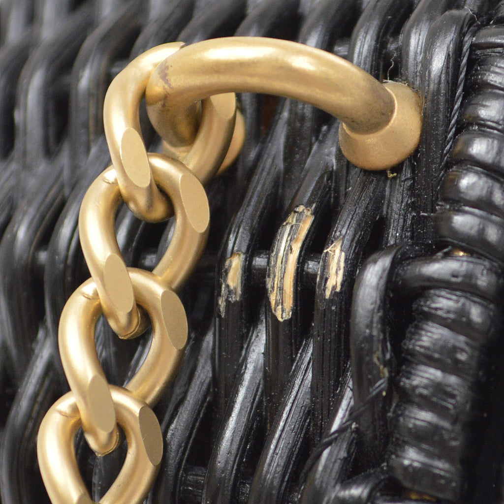 CHANEL * 2004 Woven Wicker Love Basket Bag