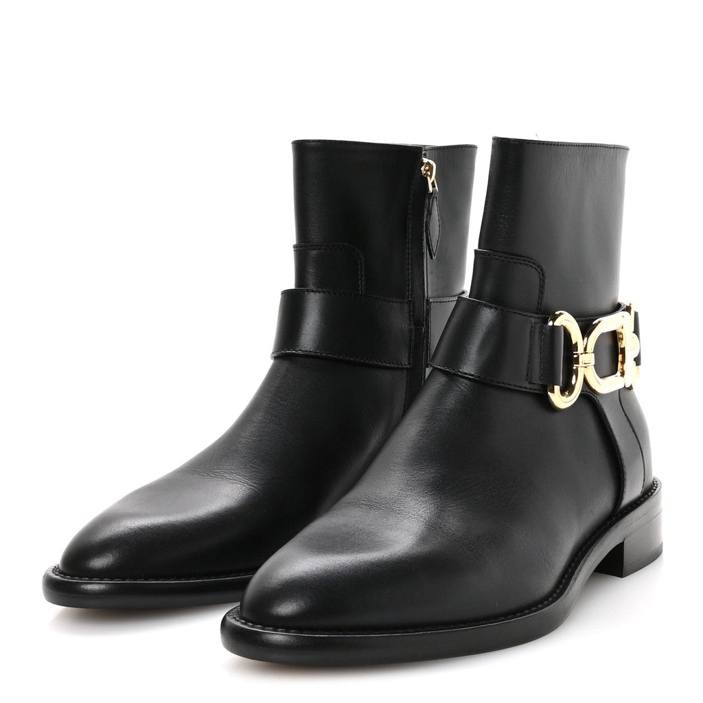 Louis Vuitton Calfskin Westside Flat Ankle Boots 39 Black
