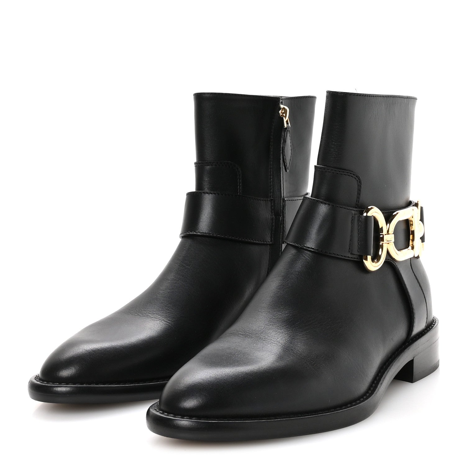 Louis Vuitton Calfskin Westside Flat Ankle Boots 39 Black