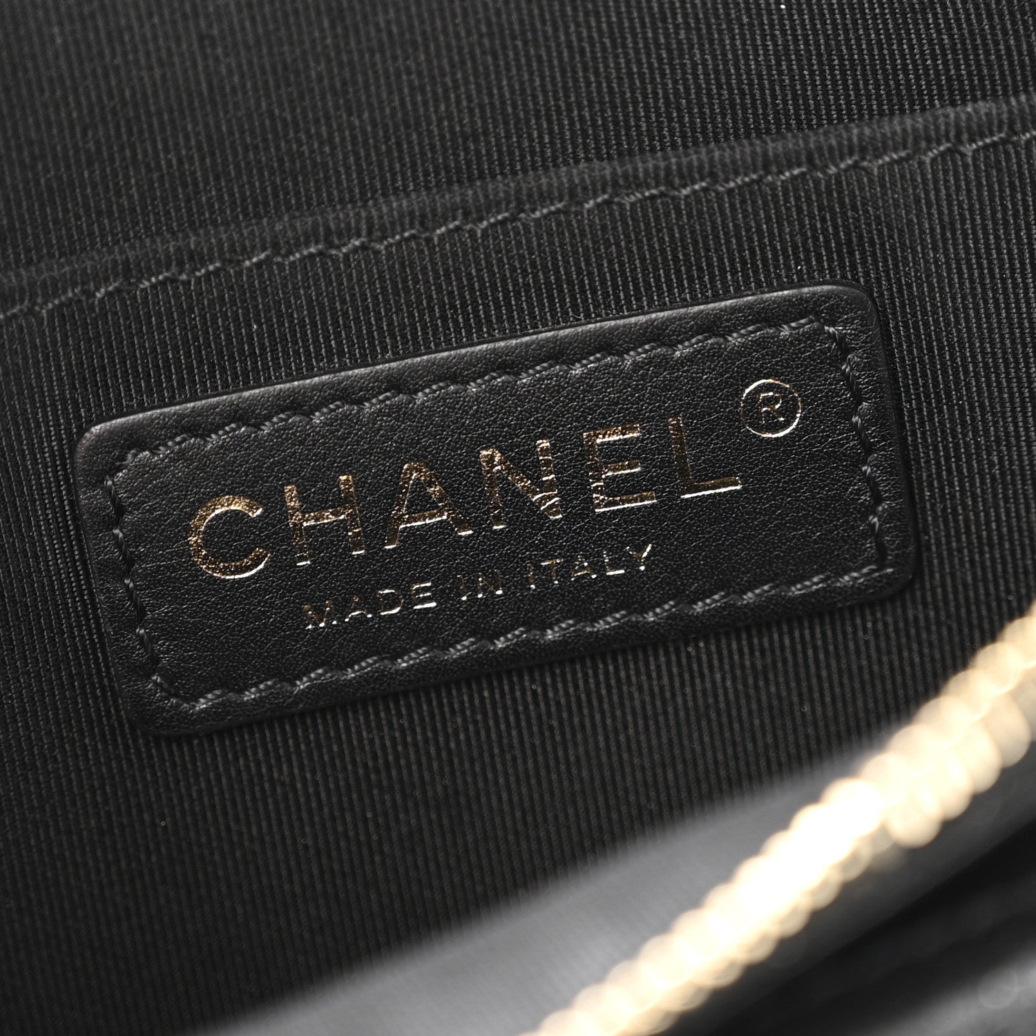 Chanel Crumpled Glazed Lambskin Quilted Waist Bag Fanny Pack Black