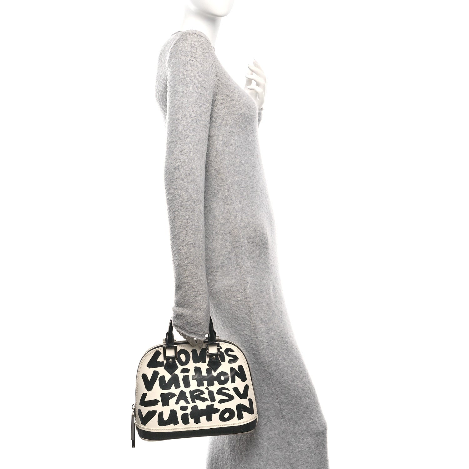 Louis Vuitton Graffiti Alma MM Black