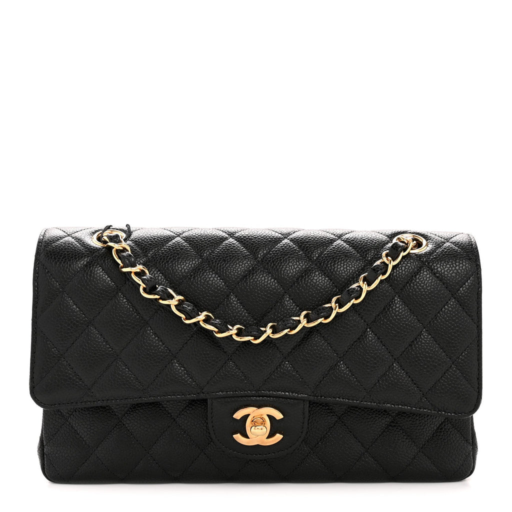 Chanel Caviar Quilted Medium Double Flap Black