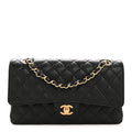 Chanel Caviar Quilted Medium Double Flap Black