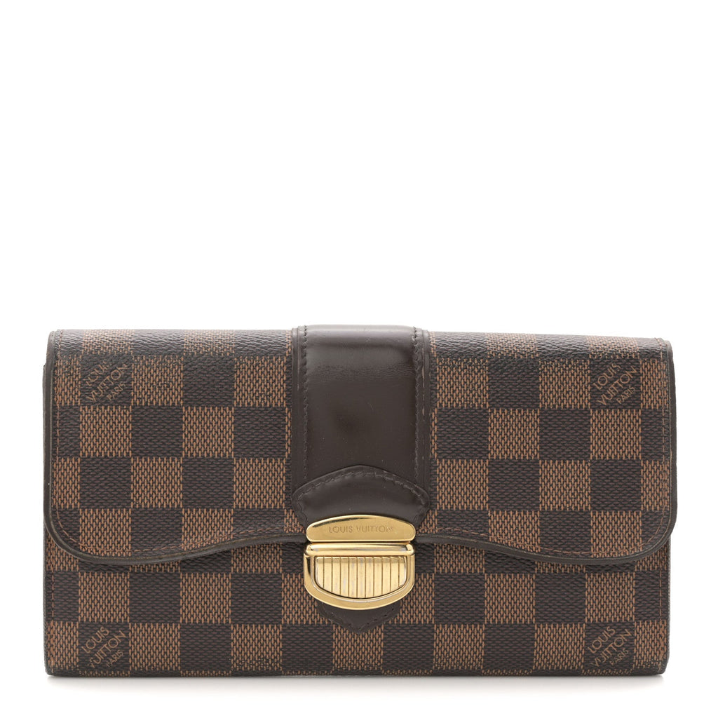 Louis Vuitton Damier Ebene Sistina Wallet