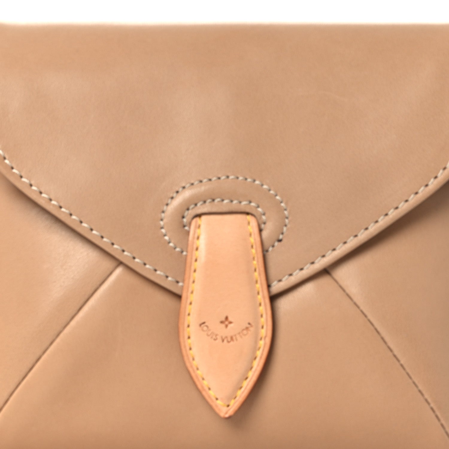 Louis Vuitton Lambskin Pouch Beige