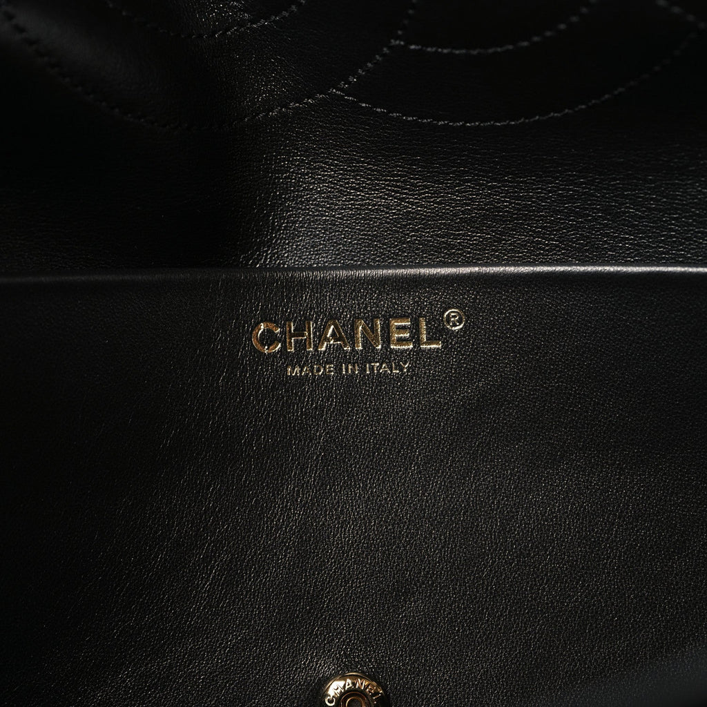 Chanel Suede Calfskin Small Souplissimo Maxi Flap Black