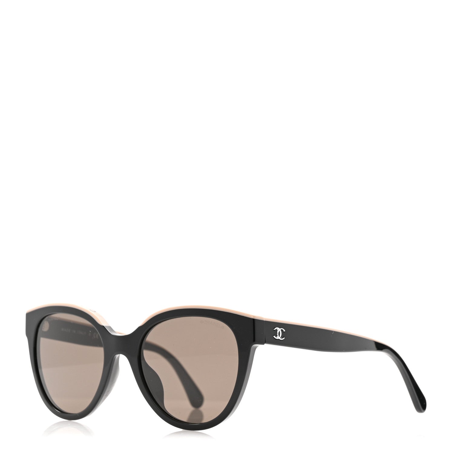 Acetate CC Butterfly Sunglasses 5414 Black Beige