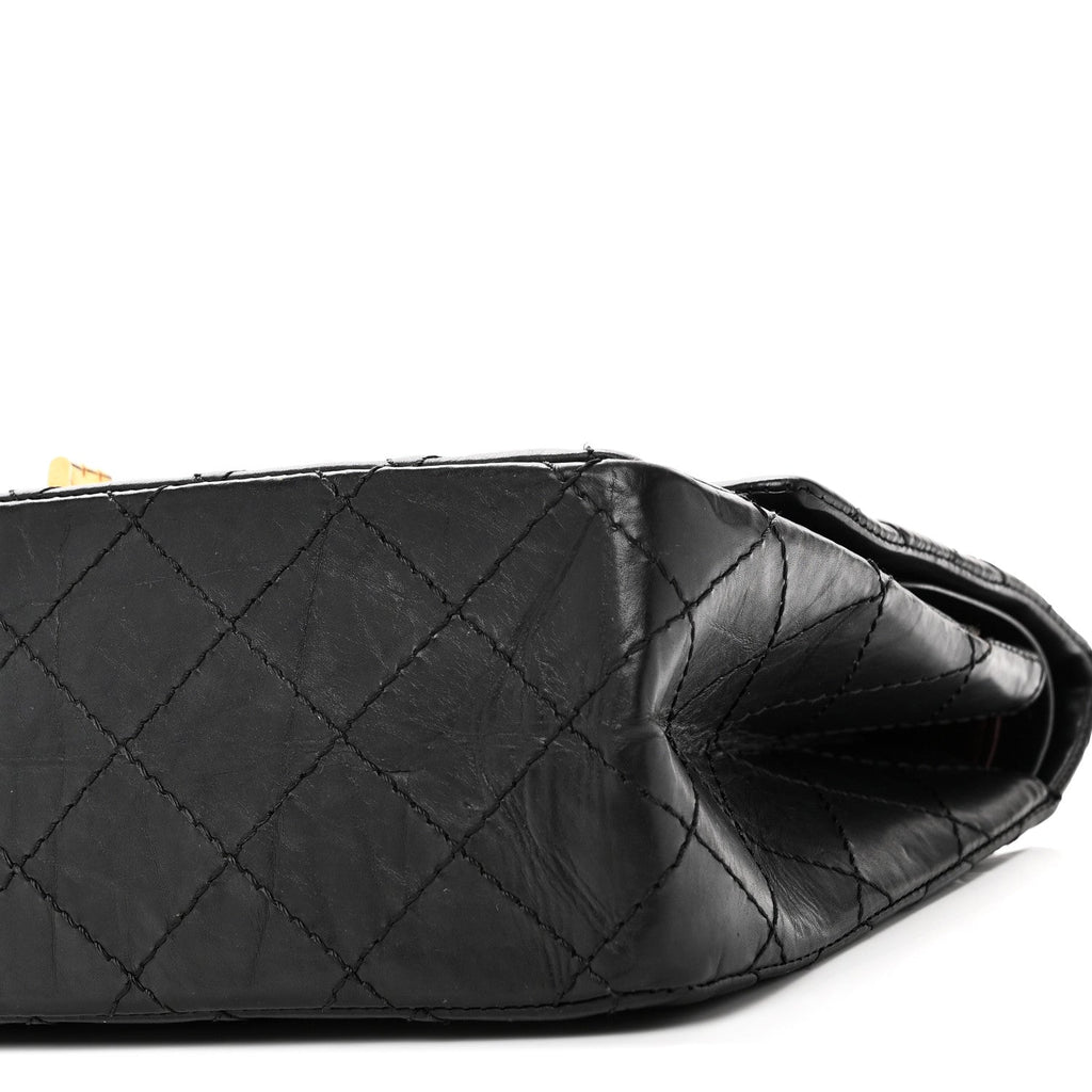 Chanel Aged Calfskin Quilted 2.55 Reissue 226 Flap Black