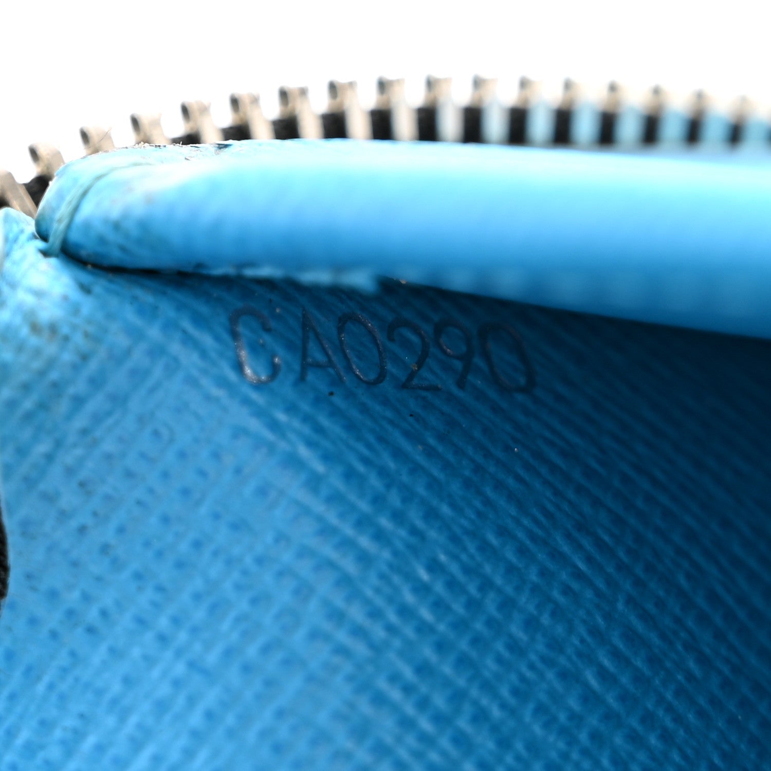 Louis Vuitton Taigarama Vertical Zippy Wallet Blue Lagoon