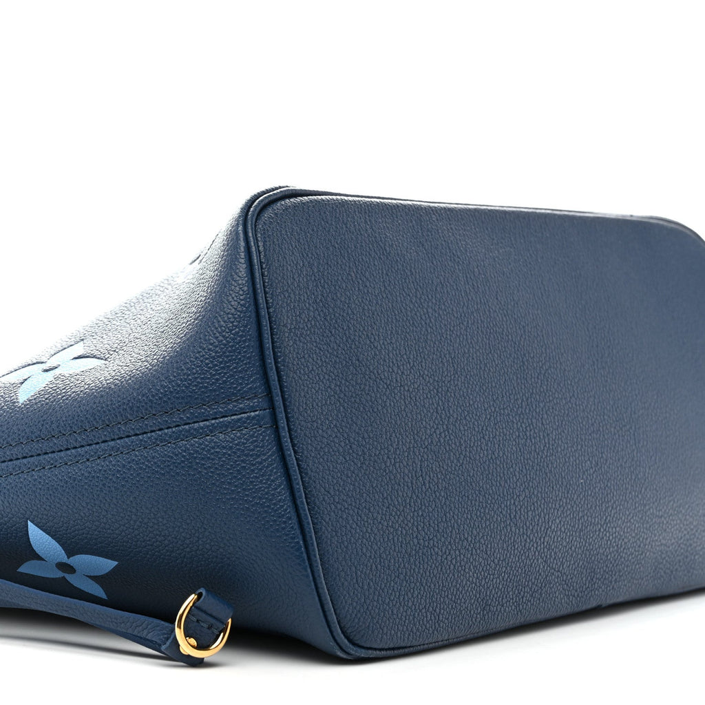 Louis Vuitton Empreinte Monogram Giant Neverfull MM Degrade Bleu