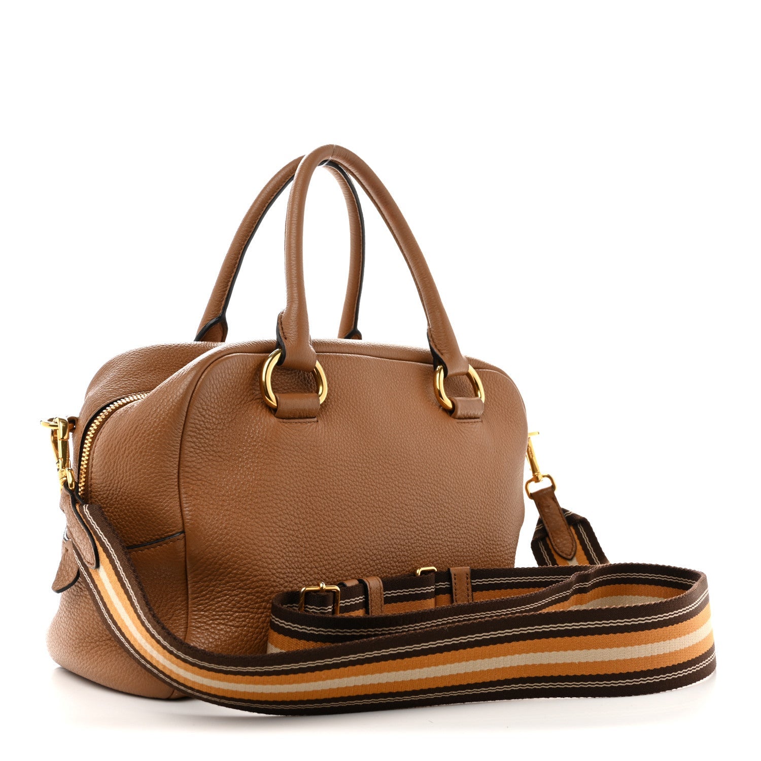 Prada Vitello Phenix Bauletto Caramel