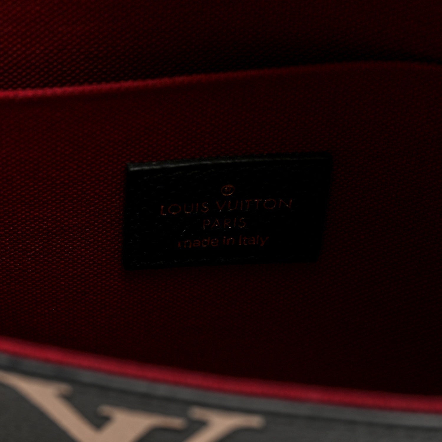 Louis Vuitton Empreinte Monogram Giant Felicie Pochette Black Beige