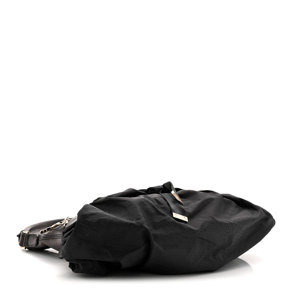 Christian Dior Satin Ballet Evening Bag Black