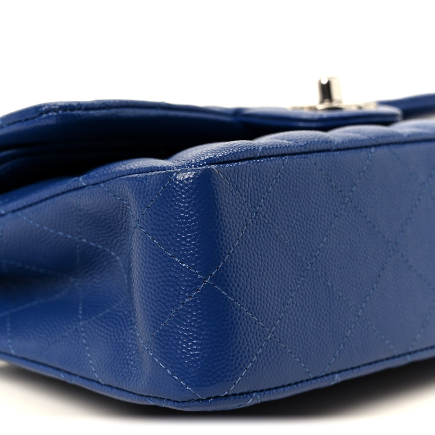 Chanel Caviar Quilted Small Double Flap Blue