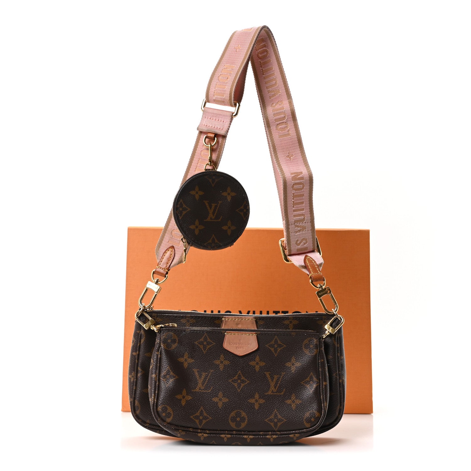 Louis Vuitton Monogram Multi Pochette Accessories Rose Clair