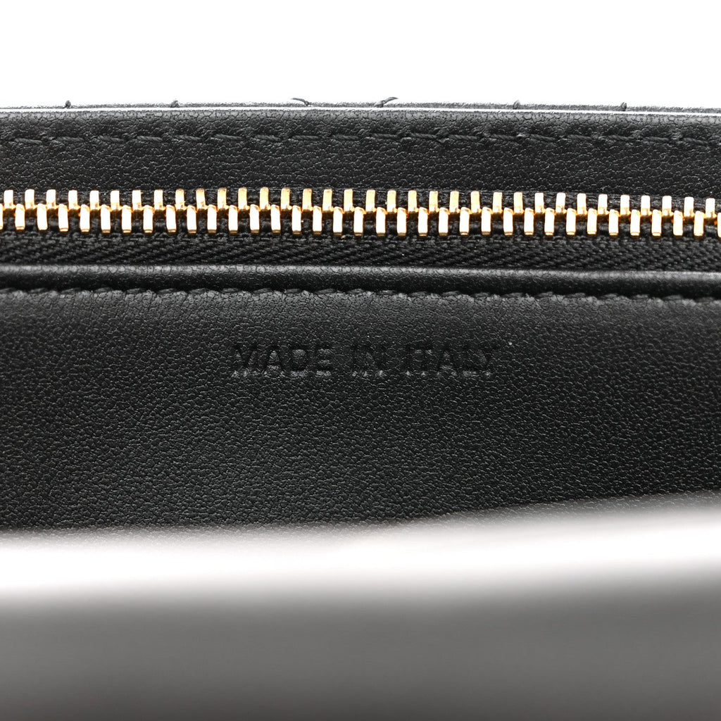 Christian Dior Lambskin Cannage Chain My Dior Daily Chain Pouch Black