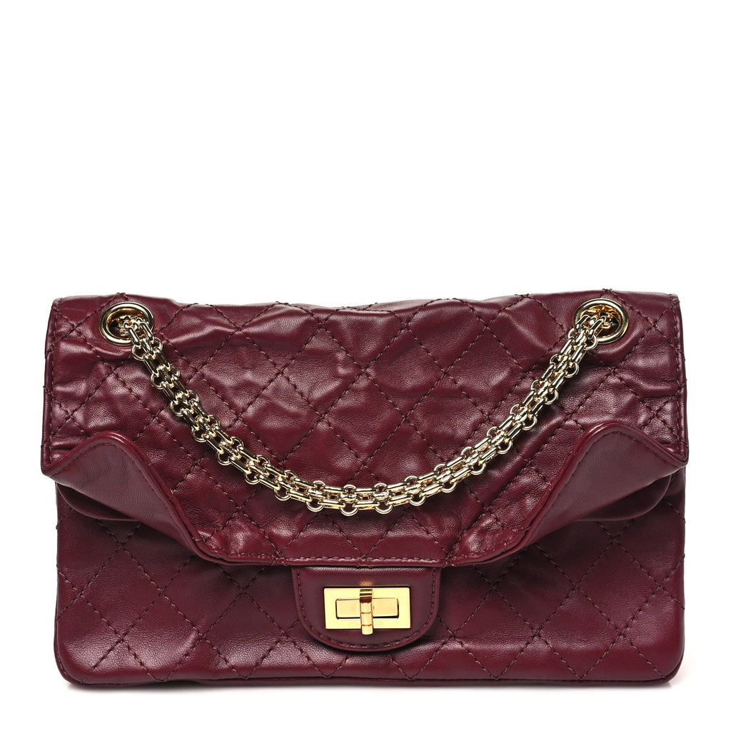 Chanel Lambskin Quilted Crush 2.55 Reissue 225 Flap Dark Burgundy