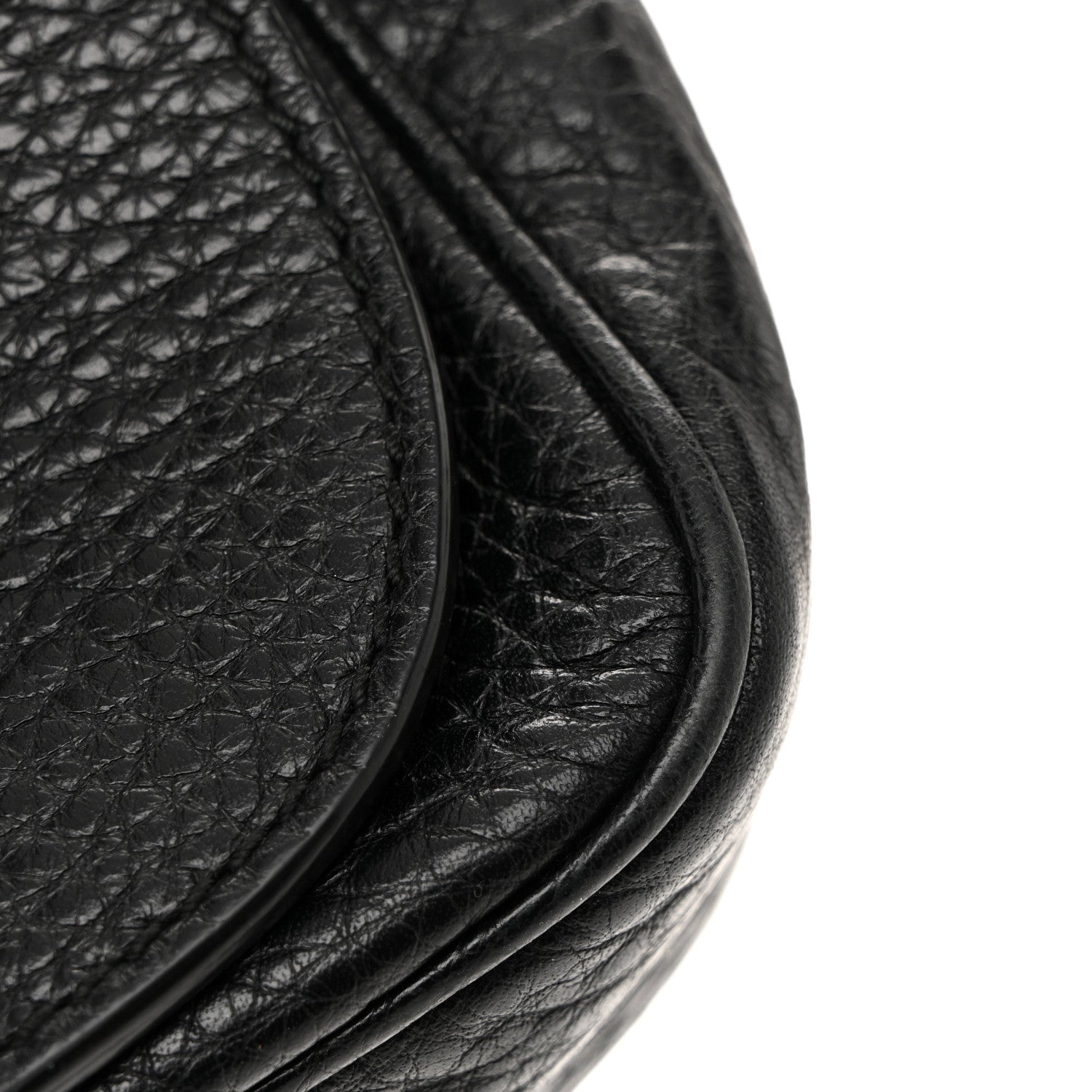 Gucci Pebbled Calfskin Small Soho Flap Crossbody Black