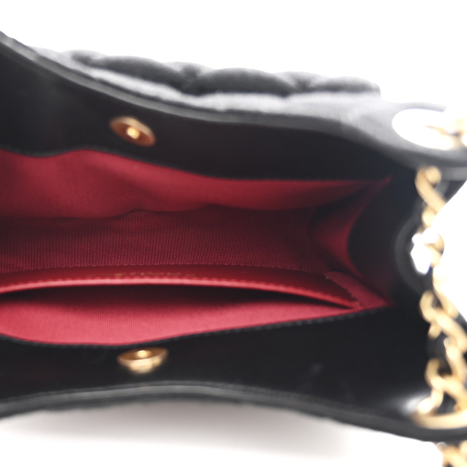 Chanel Jersey Quilted Small Wavy CC Hobo Black