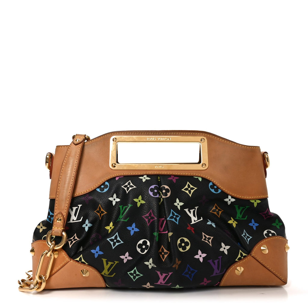 Louis Vuitton Monogram Multicolor Judy MM Black